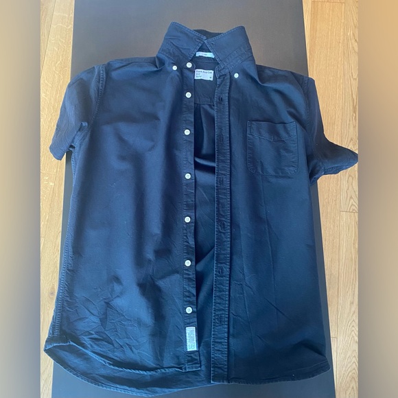 Frank & Oak Men’s Button Down Shirt Black Medium - Picture 3 of 3